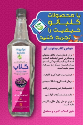 گلاب درجه یک کاشان گلبانو